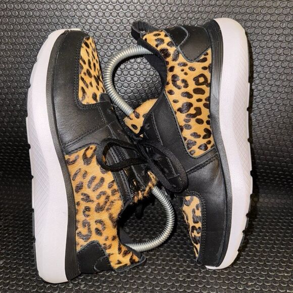 Vionic Remi Leopard Print Casual Comfort Walking Lace Up Sneakers Womens Size 5 - Picture 5 of 8
